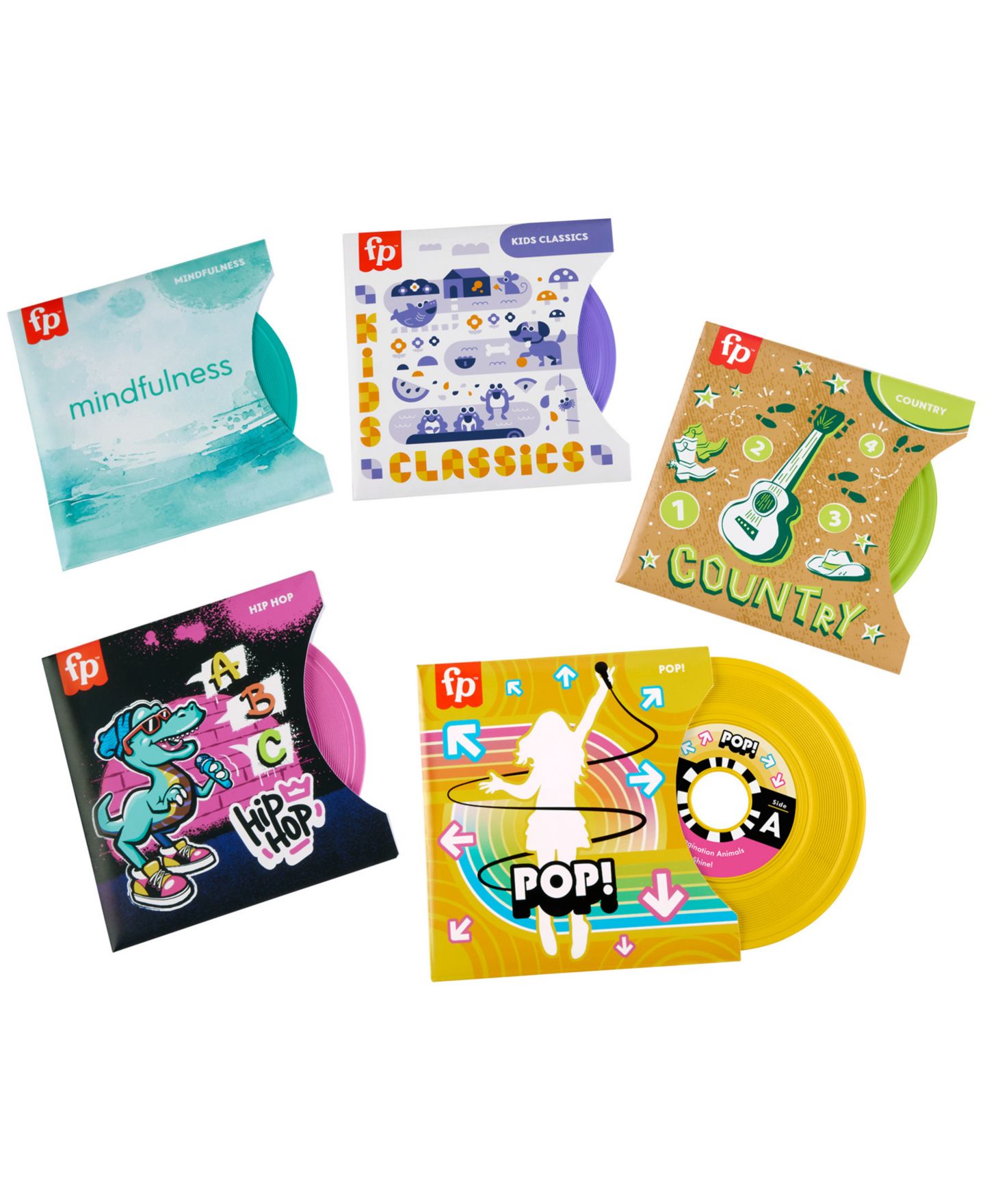 Детская игрушка Fisher Price Musical 5-Record Rockin' Record Player Toy, Ages 3+ — фото 6