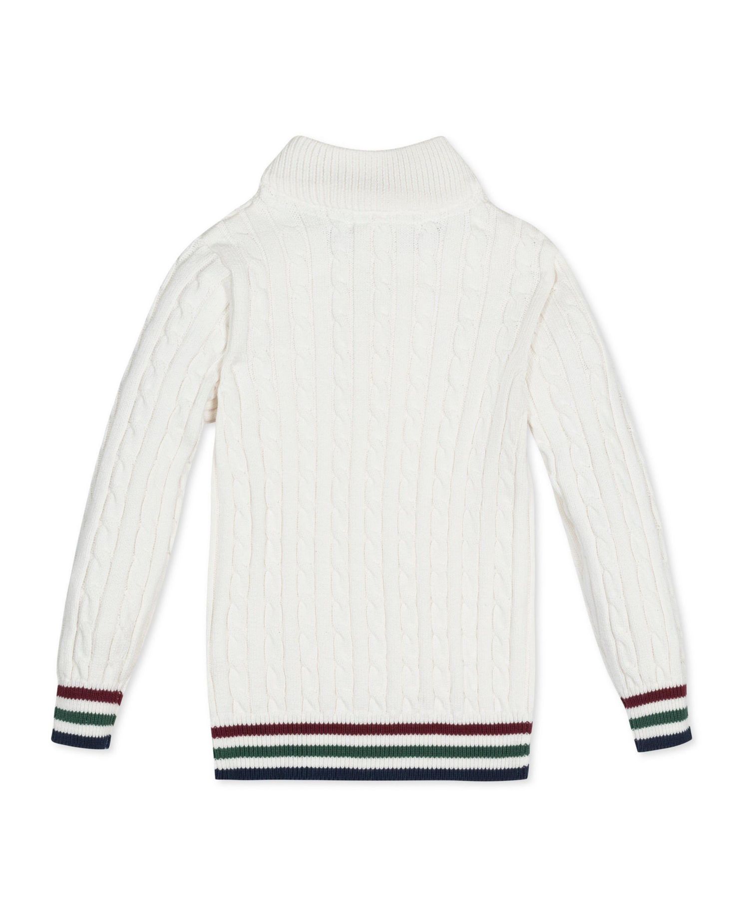 Baby Boys Hope and Henry Mock Neck Cable Sweater with Buttons