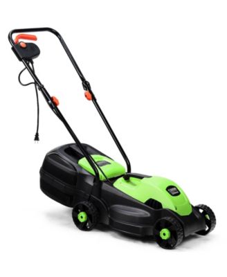 13 Inch Electric Push Lawn Mower with Grass Collection Bag