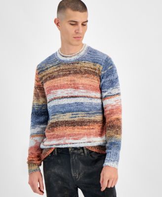 GUESS - Men's Eged Space Dyed Crewneck Sweater