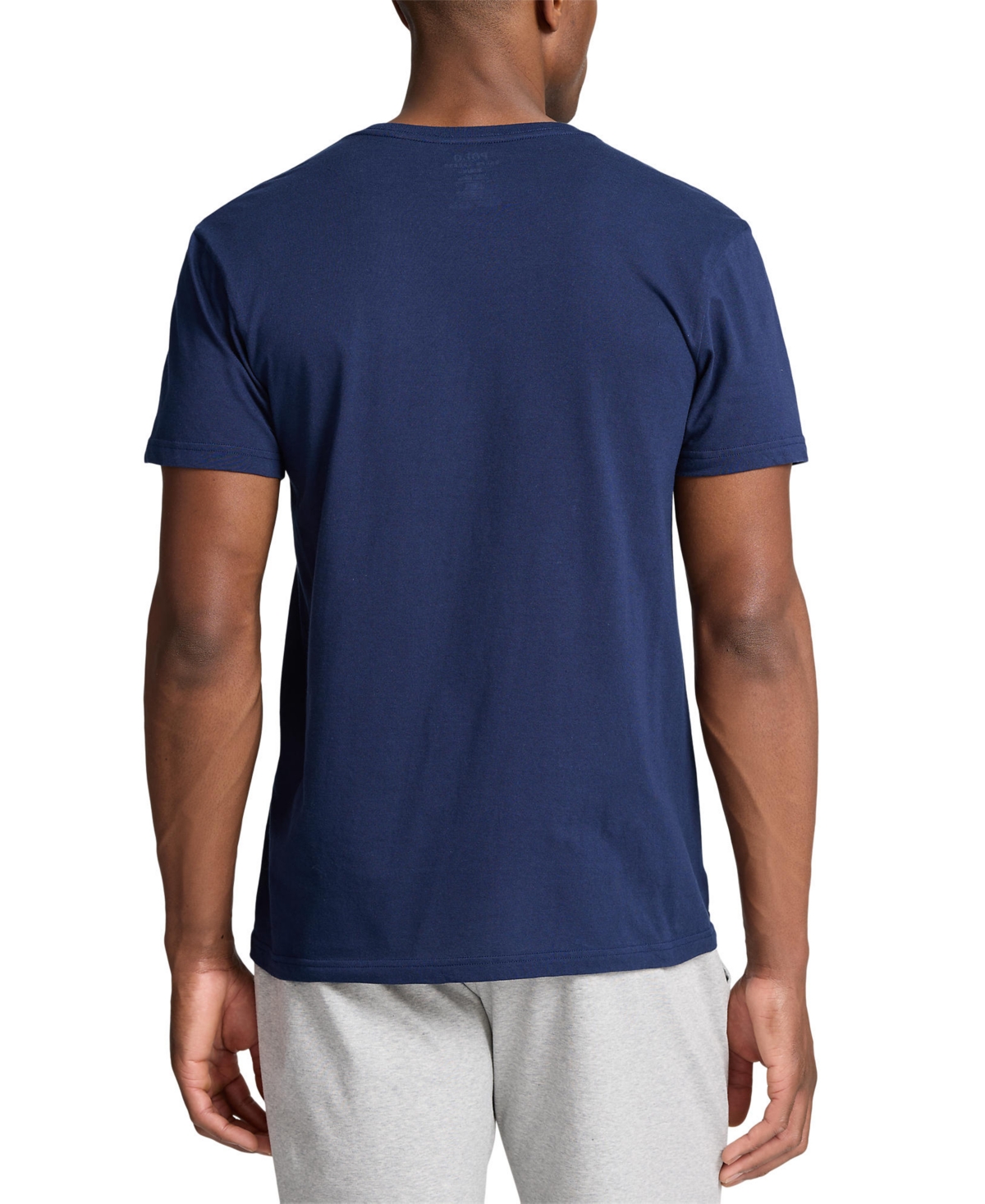 Polo Ralph Lauren Men's 5-Pk. Cotton Crewneck Undershirts - ANDOVER HEATHER, RL2000 RED
