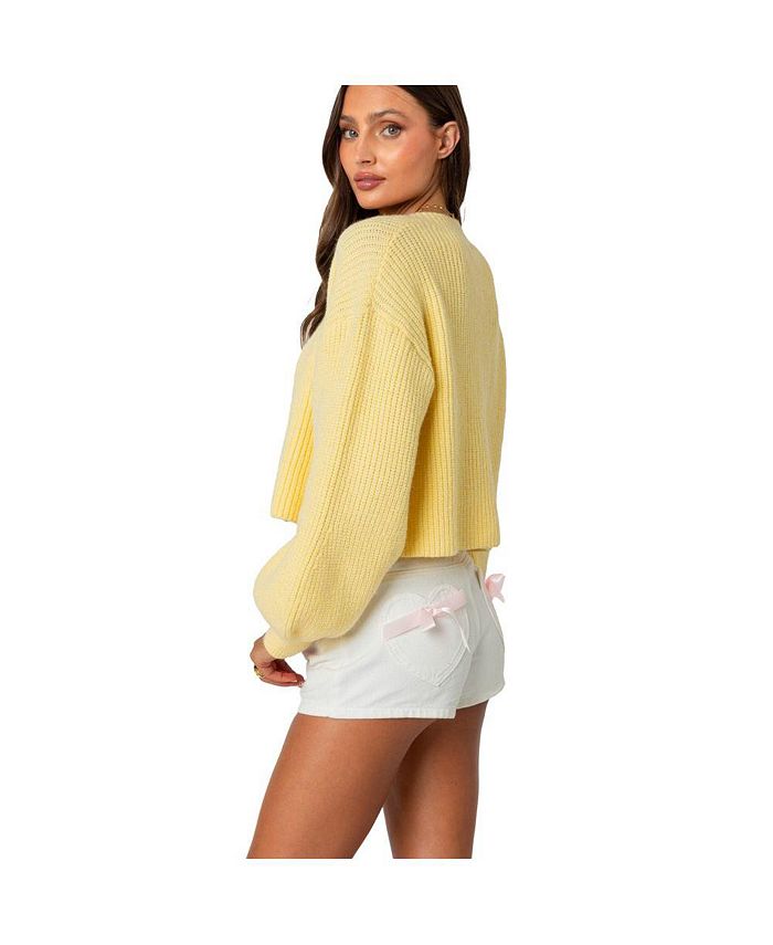 Sabrina Chunky Knit Cropped Cardigan