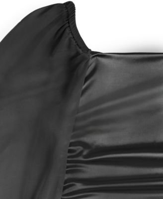 Big Girls Long-Sleeve Ruched Dress