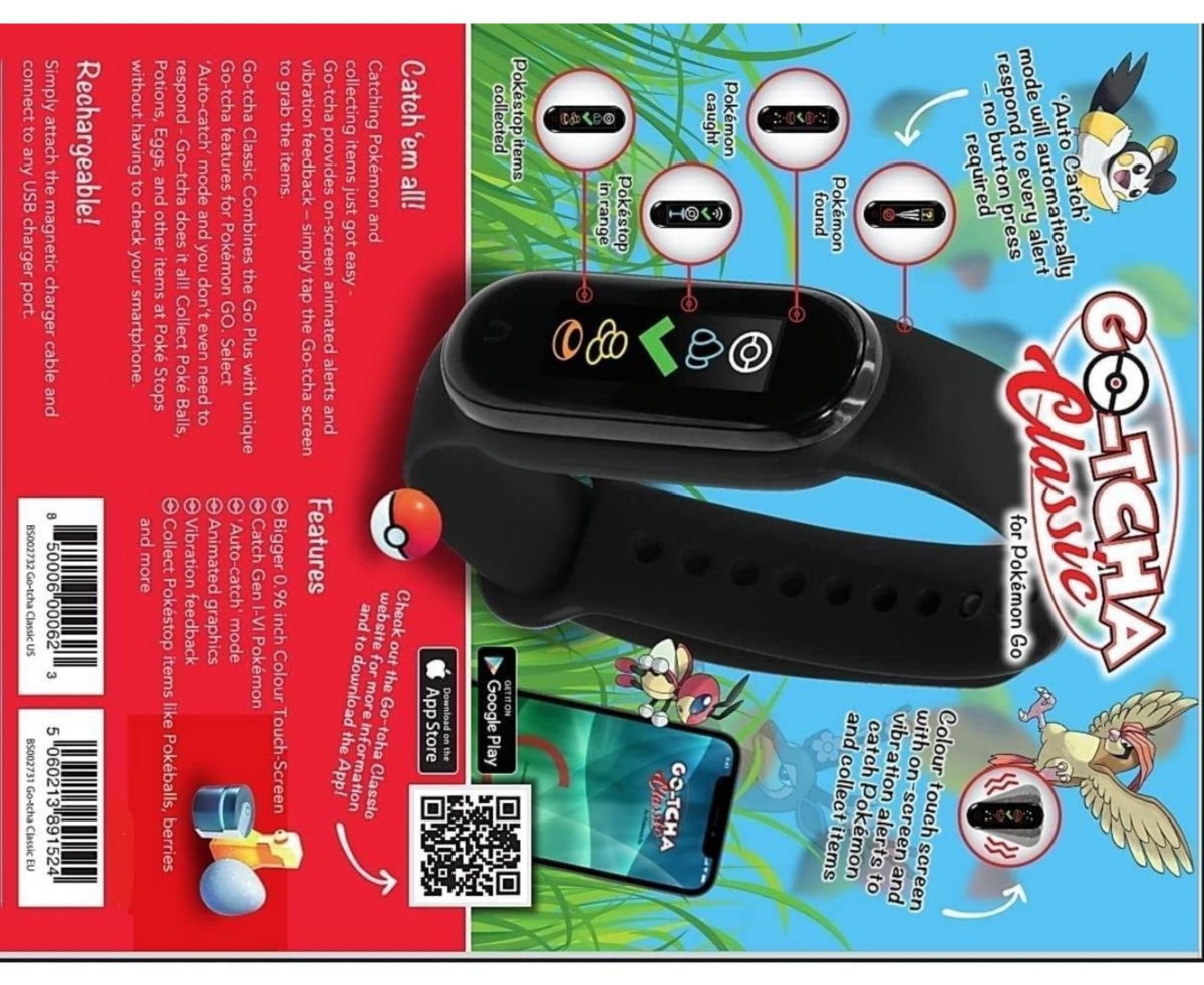 Datel Pokemon Go-tcha Bracelet Watch for Pokemon Go