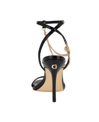 Women's Miamy Open Toe Chain Detail Stiletto High Heel Sandals