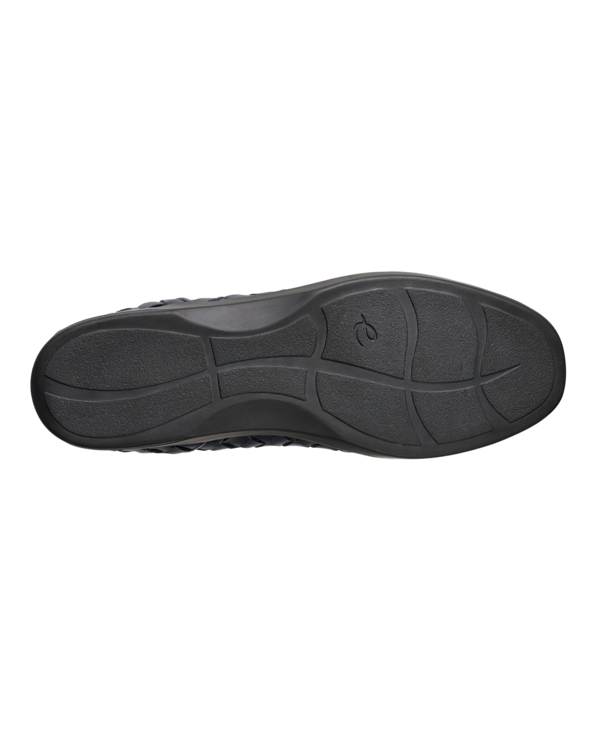Shop Easy Spirit Women's Devitt Woven Slip-on Loafer Flats In Navy Leather
