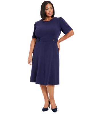 Macys plus size midi dresses hotsell