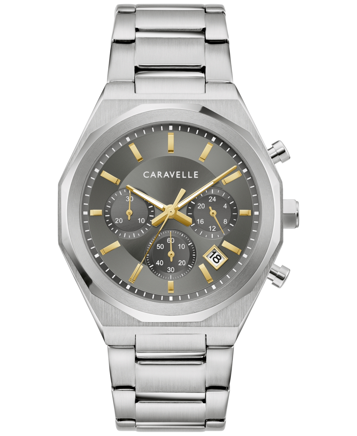 Men's Chronograph Stainless Steel Bracelet Watch 40mm