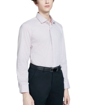 Мужская приталенная рубашка Tallia Tallia из микро-Гео 15890₽