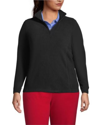 Plus Size Thermacheck 100 Fleece Quarter Zip Pullover Top