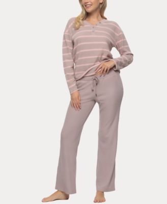 Women's Jolie V-Neck Henley and Pant Lounge Set