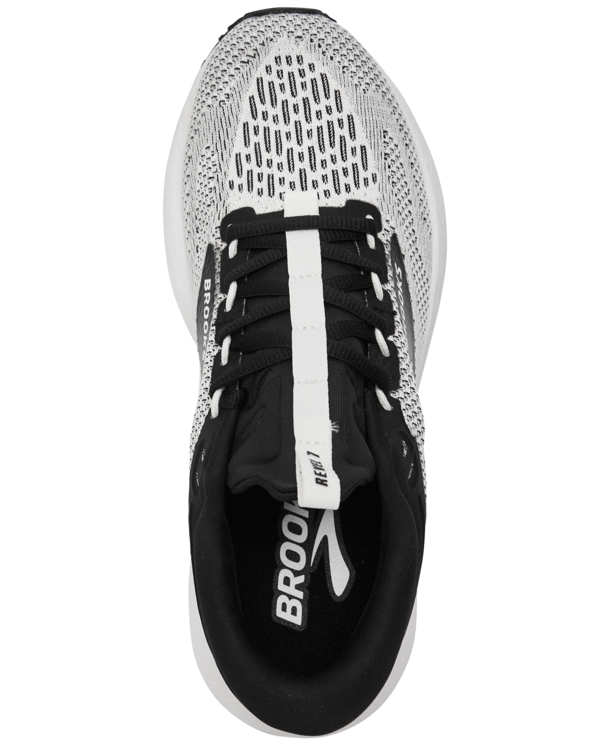 Brooks Women's Revel 7 Running Sneakers From Finish Line In White,black