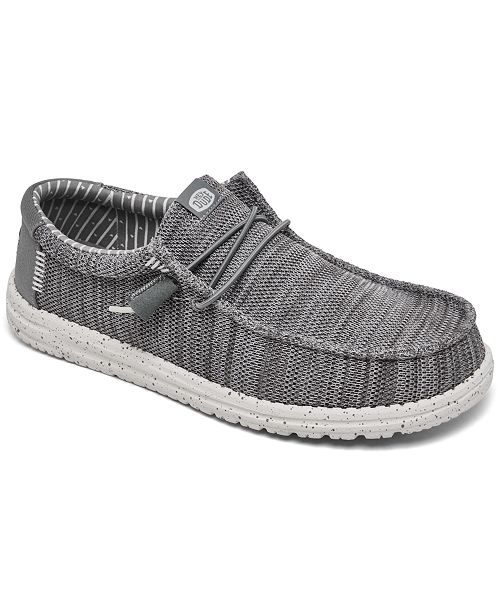 alfani Hey Dude Men's Wally Stretch Sox Slip-On Casual Moccasin Sneakers from Finish Line Brands