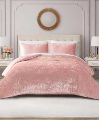 Crushed Velvet 3-Pc. Comforter Set, King