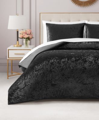 Crushed Velvet 3-Pc. Comforter Set, Full/Queen