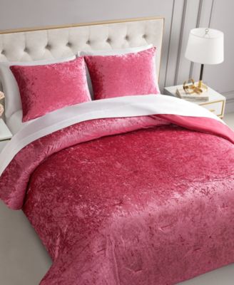 Crushed Velvet 3-Pc. Comforter Set, Full/Queen