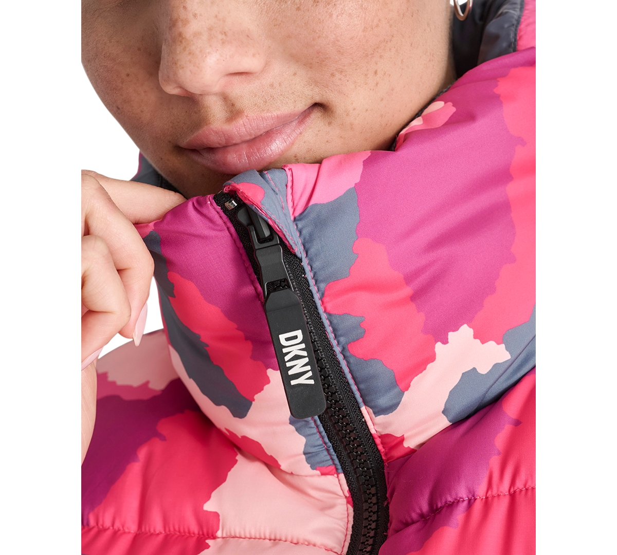 Dkny Sport Women's Printed Puffer Vest