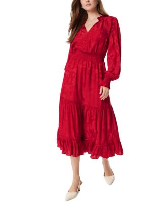 Sam Edelman - Women's Maya Smocked-Waist Tiered Maxi Dress