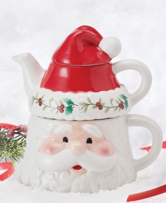 Santa Teapot & Tea Mug for One