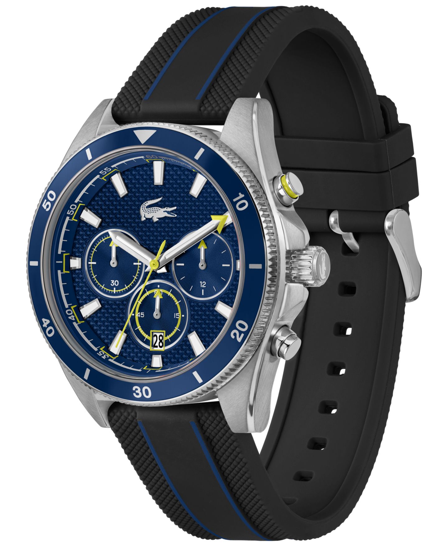 Мужские часы Lacoste Mainsail Blue Silicone Watch 43mm — фото 2