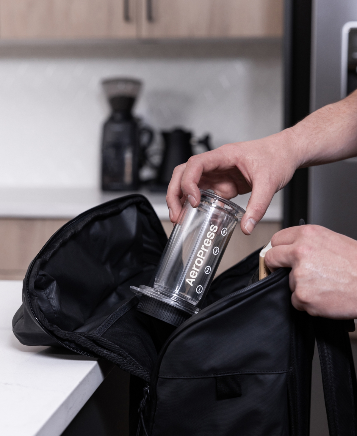 Aeropress 3-in-1 Technology Single-cup Travel Coffee Maker Made With Tritan In Transparent