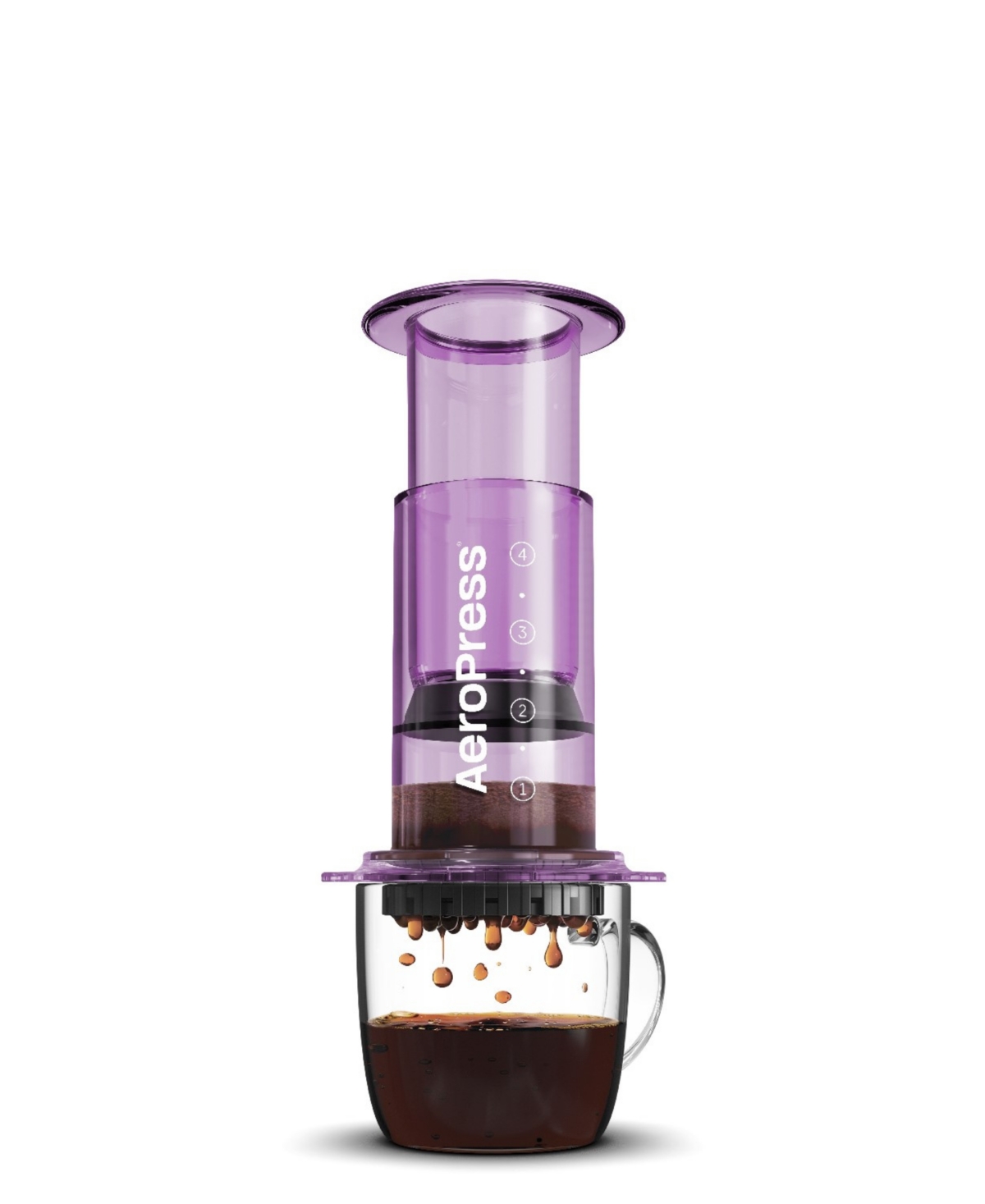 Aeropress 3-in-1 Technology Single-cup Travel Coffee Maker In Purple