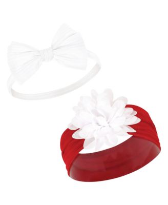 Baby Girls Hudson Cotton Headbands 5pk, Black Gold Heart, 0-24 Months