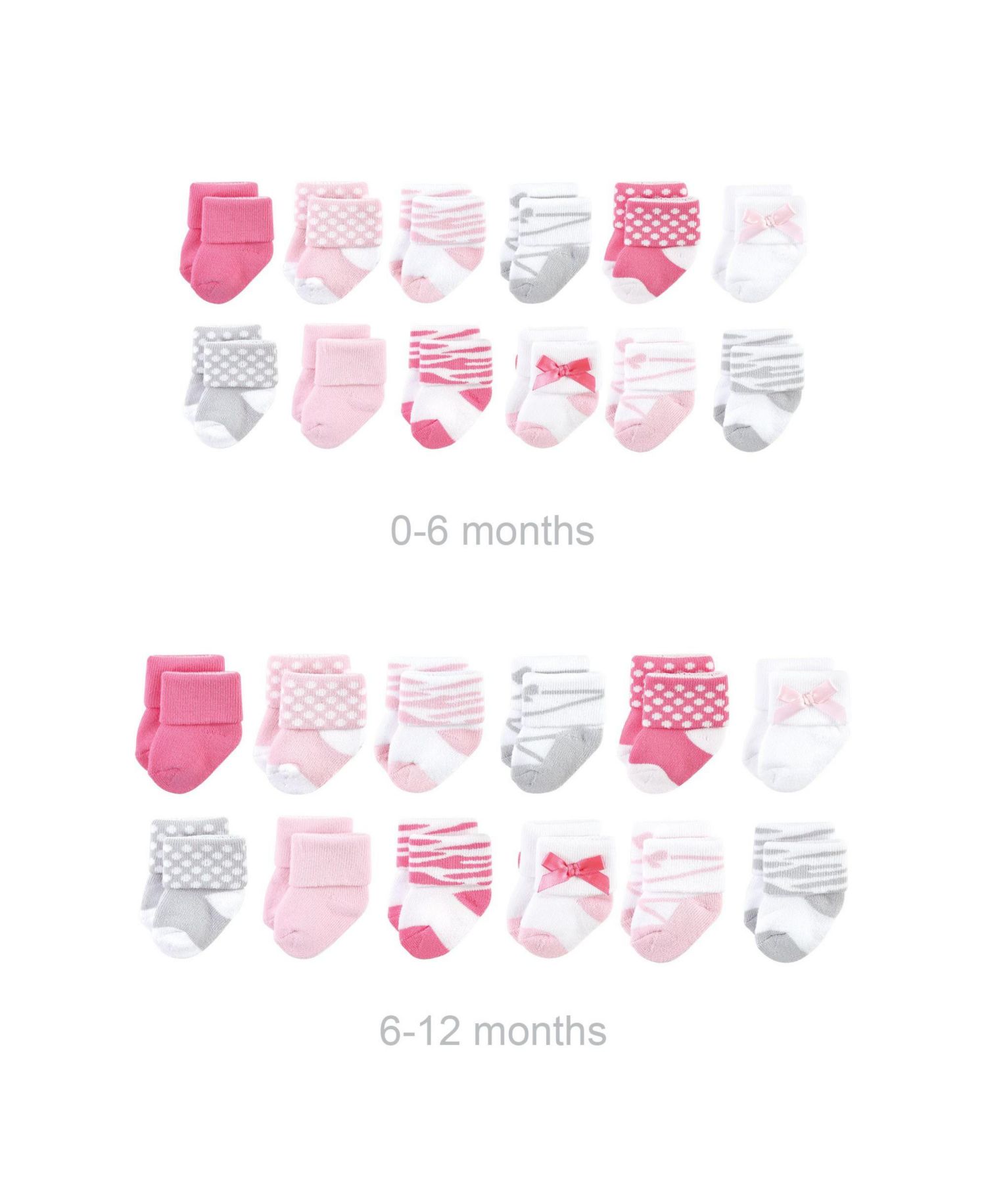 Baby Girls Newborn Terry Socks