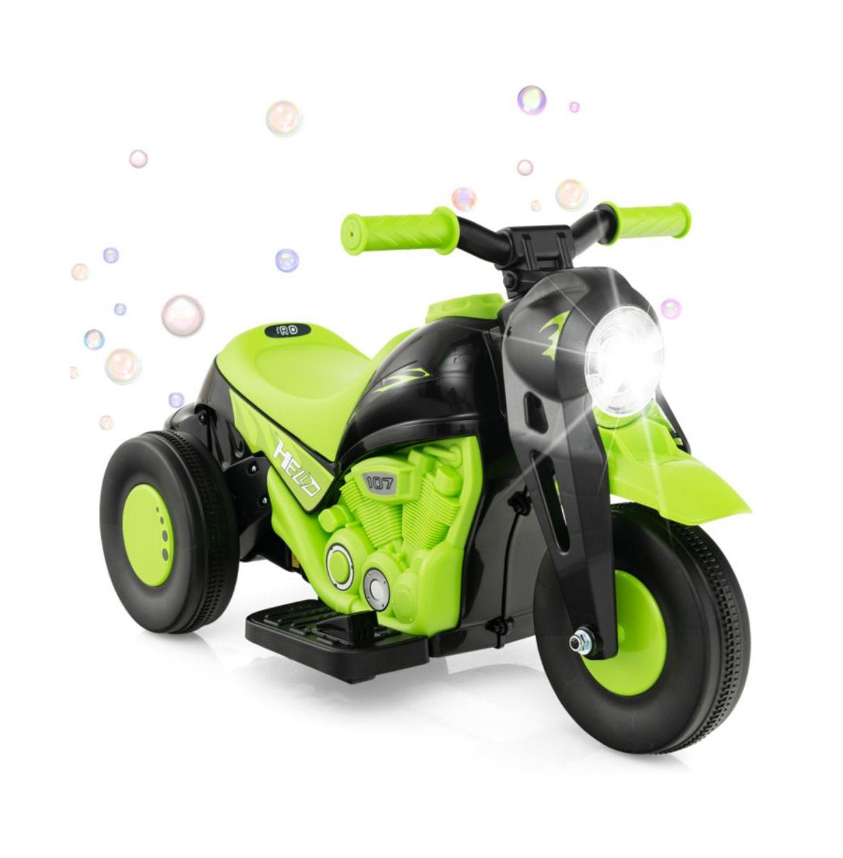 Vebreda 6V Kids Electric Ride on Motorcycle with Bubble Maker and Music