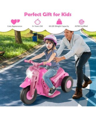 6V Kids Electric Ride on Motorcycle with Bubble Maker and Music