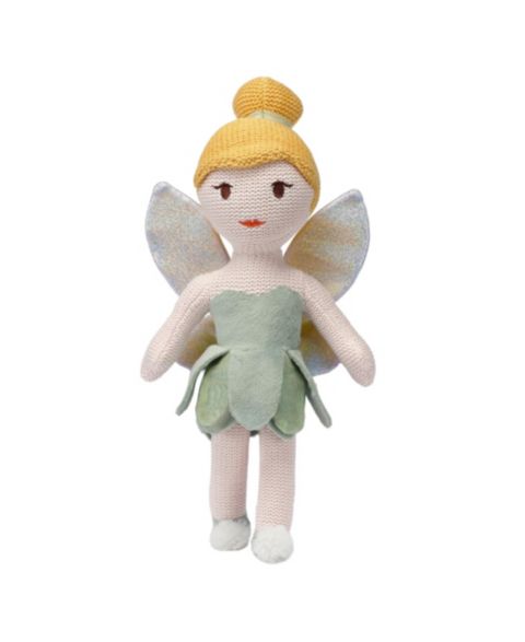 Детские куклы Bedtime Originals Disney Tinker Bell Luxury Knit Plush Fairy Stuffed Animal Toy, цвет: Зелёный