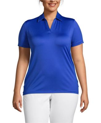 Plus Size Short Sleeve Rapid Dry Sport Neck Polo Shirt