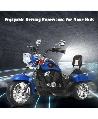 6V Powered Toddler 3-Wheel Motorbike Ride On Toy with Horn and Headlight