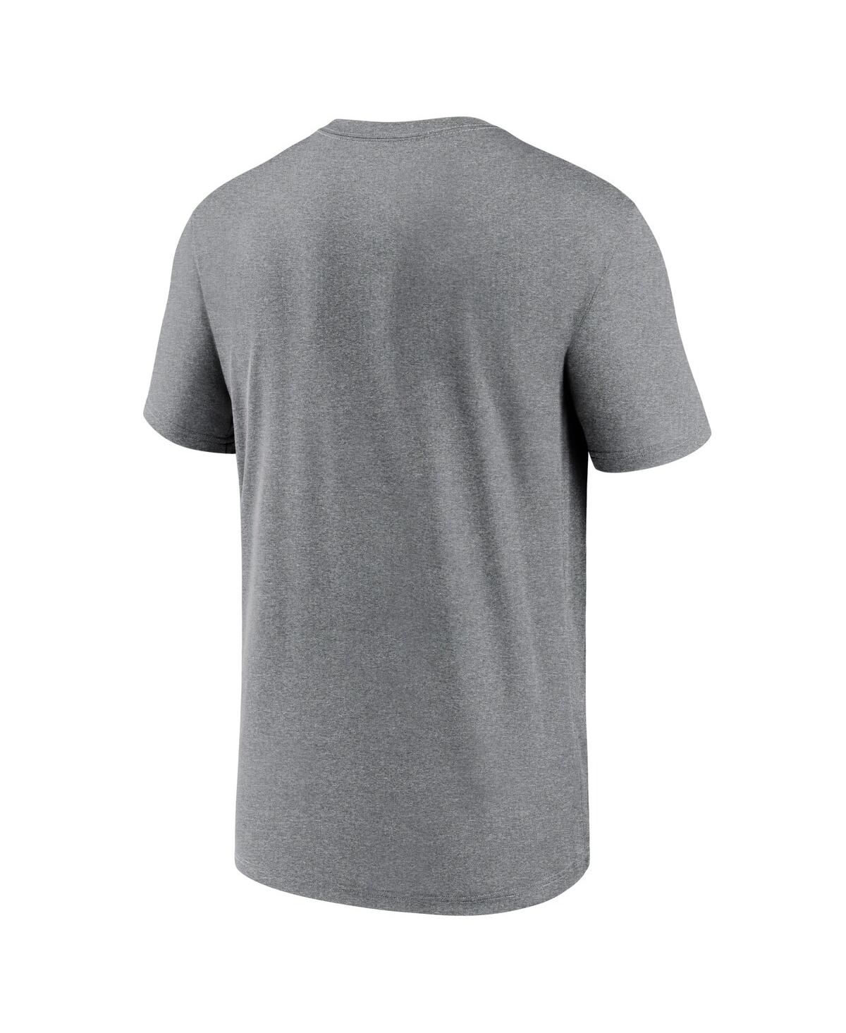 Nike Men's Heather Gray Minnesota Vikings Legend Team Shoutout Performance T-shirt In Heather Gray