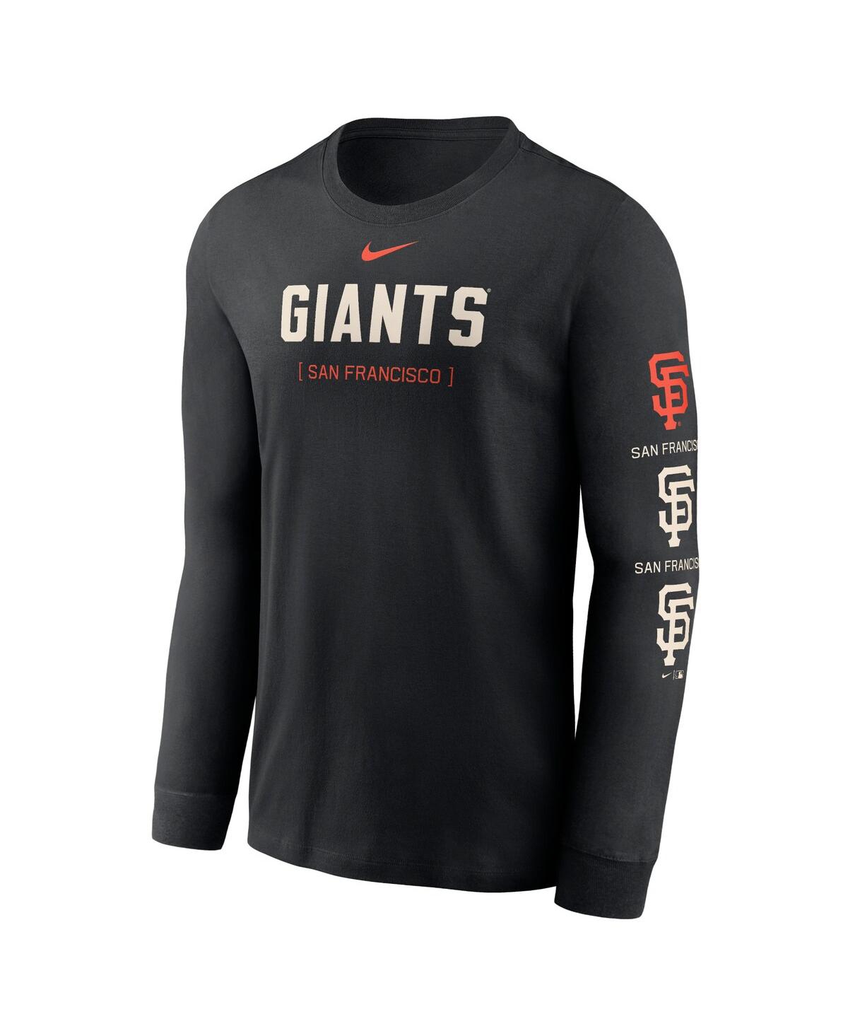 Nike Men'sSan Francisco Giants Repeater Long Sleeve T-Shirt - Black