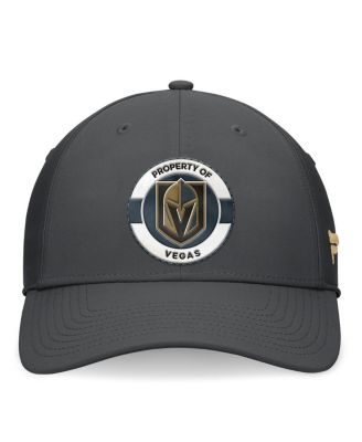 Men's Charcoal Vegas Golden Knights Authentic Pro Training Camp Flex Hat