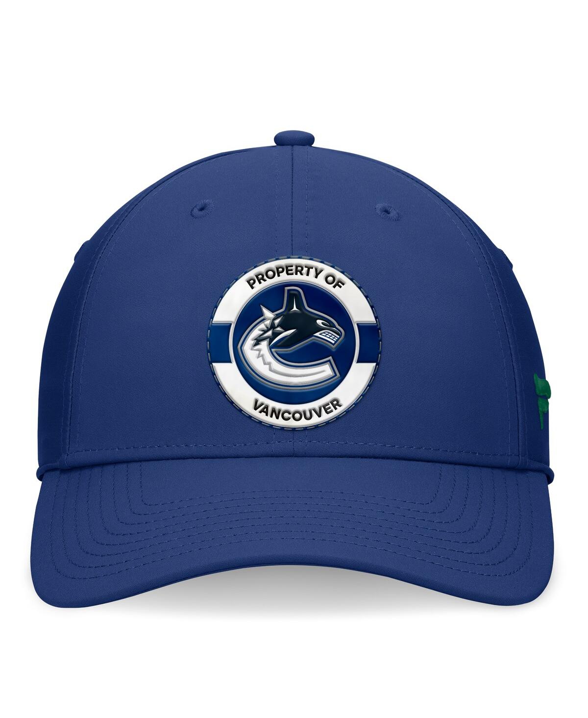 Fanatics Men's Blue Vancouver Canucks Authentic Pro Training Camp Flex Hat In Blue