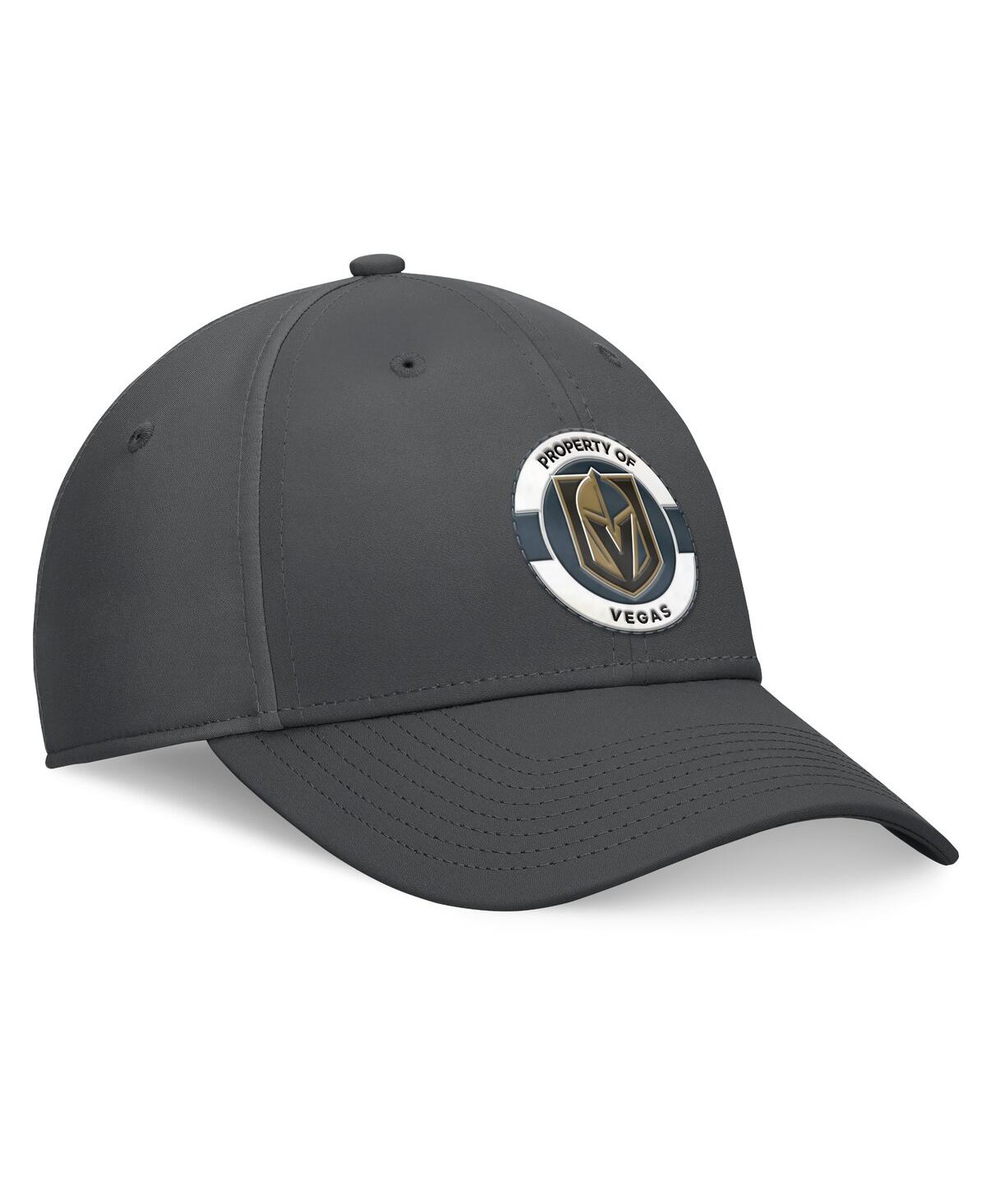 Fanatics Men's Charcoal Vegas Golden Knights Authentic Pro Training Camp Flex Hat In Charcoal