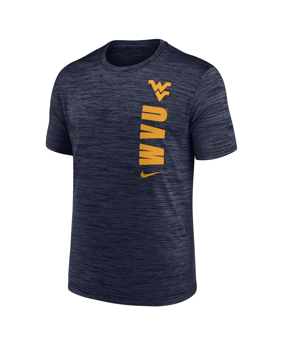 Nike Men's Navy West Virginia Mountaineers 2024 Sideline Velocity Performance T-shirt In Navy
