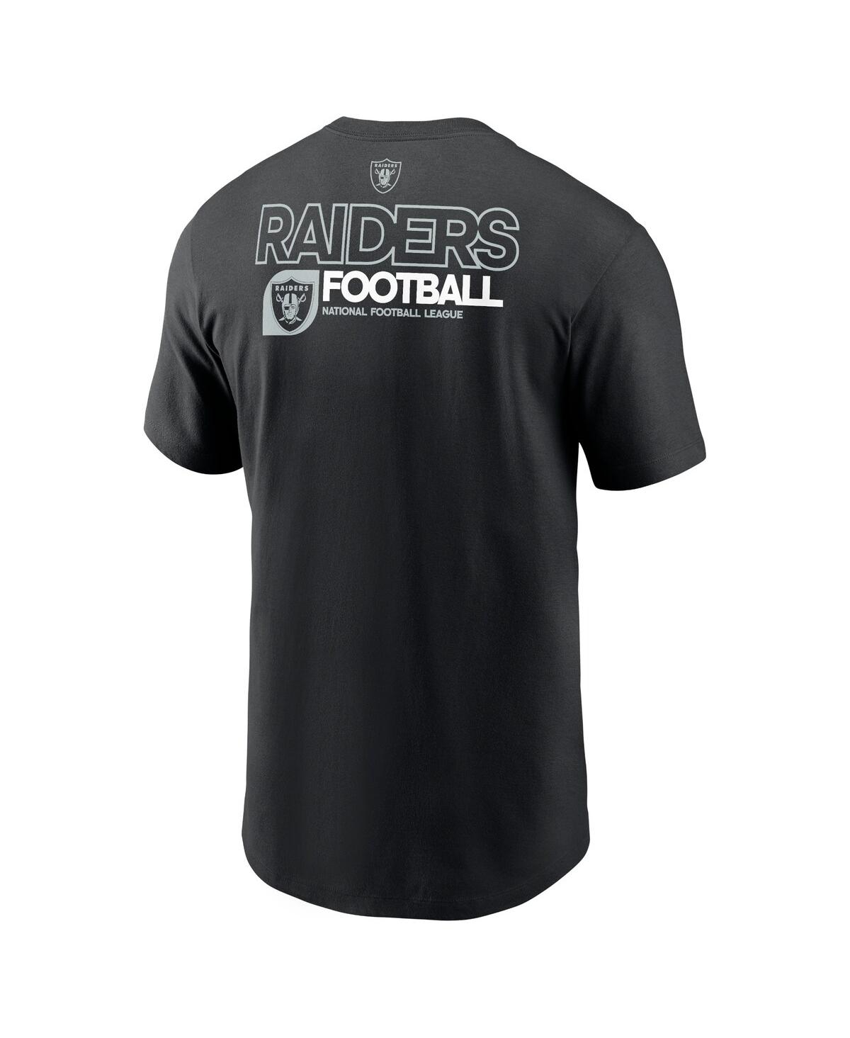 Nike Men'sLas Vegas Raiders Outline T-Shirt - Black