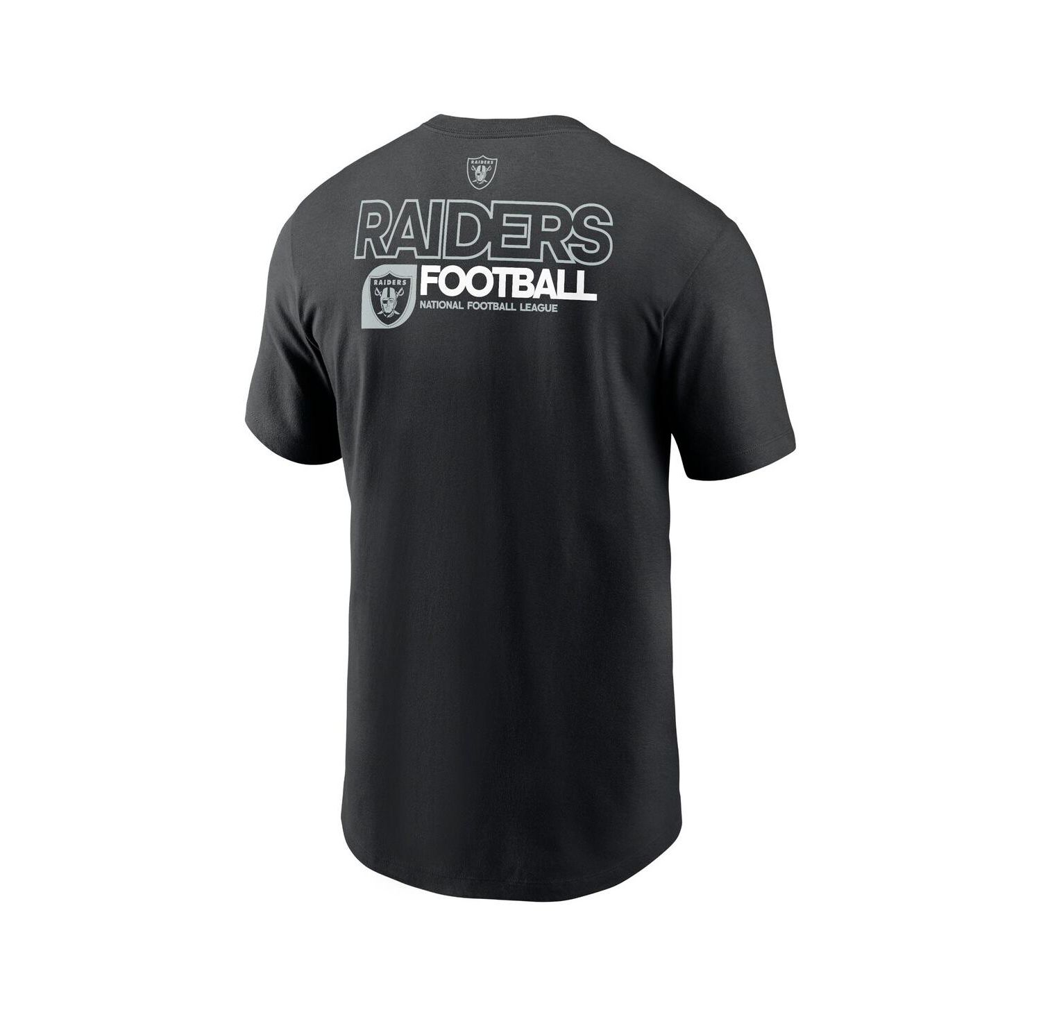Men's Black Las Vegas Raiders Outline T-Shirt