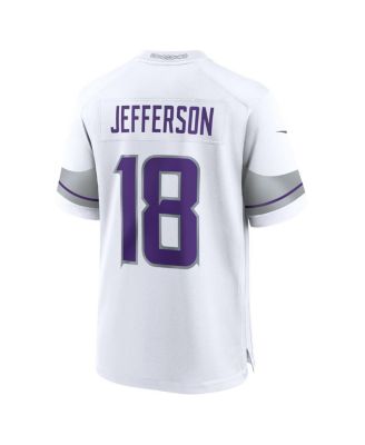 Men's Justin Jefferson White Minnesota Vikings Alternate Game Player Jersey