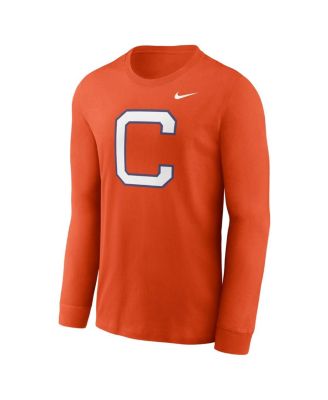 Men's Orange Clemson Tigers Alternate Logo Long Sleeve T-Shirt