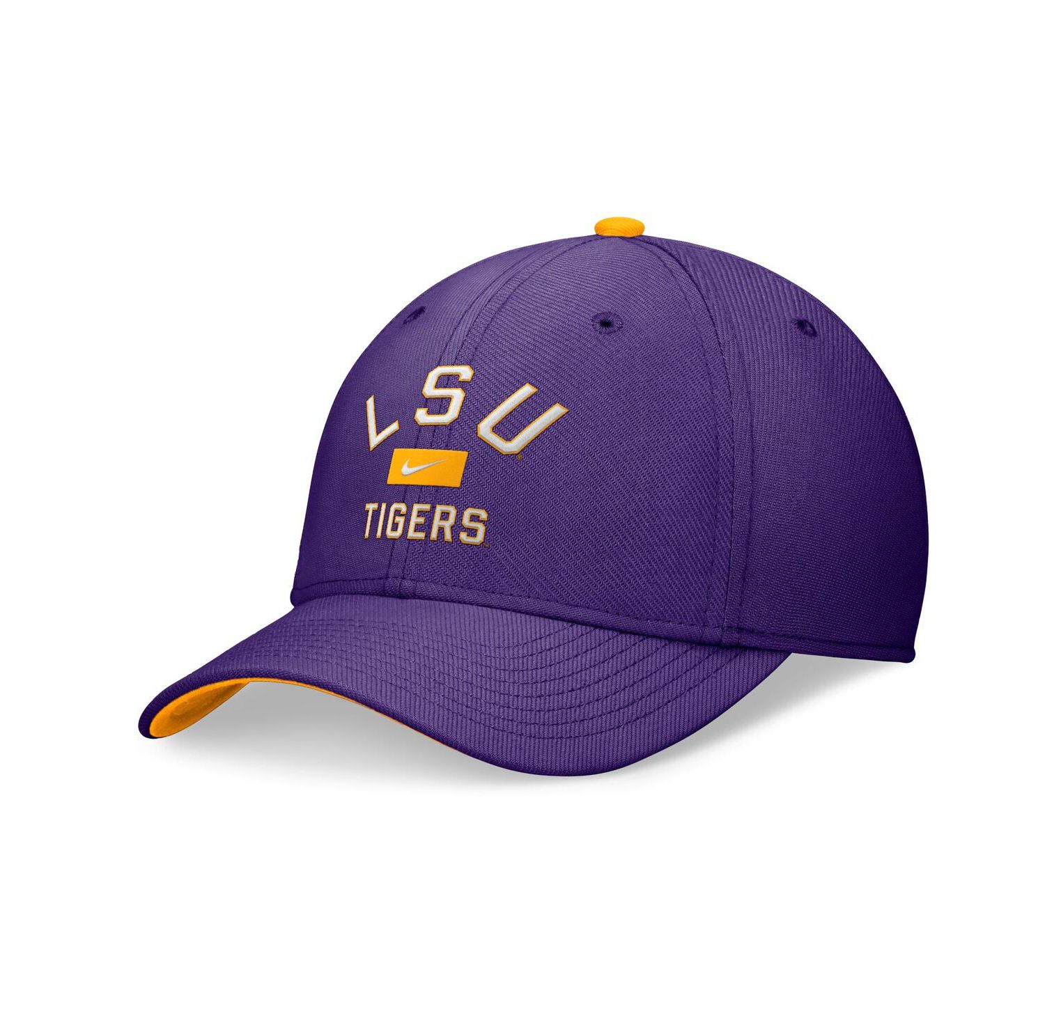 Men's Purple LSU Tigers Primetime Rise Swoosh Flex Hat