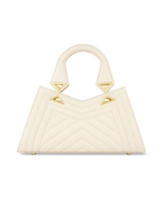 Quilted Napa Leather Angular Handbag