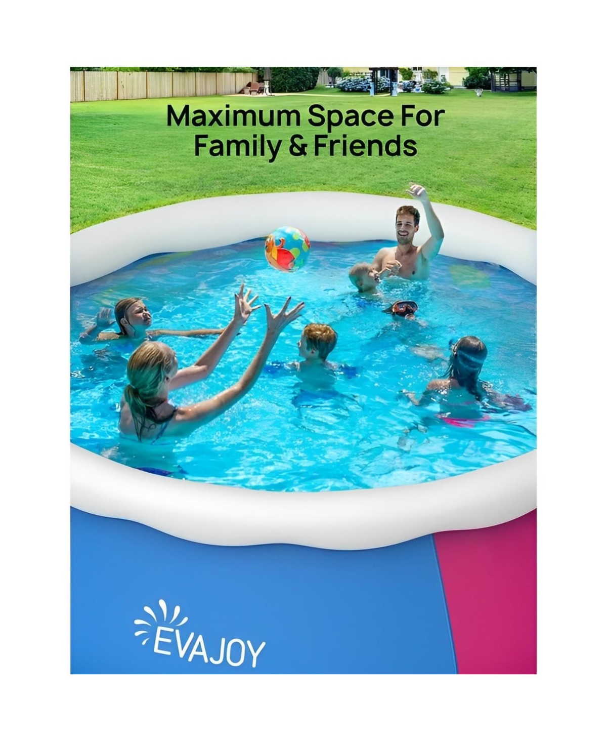 Skonyon x 48in Inflatable Swimming Pool Include Filter Pump, Ground Cloth and Cover