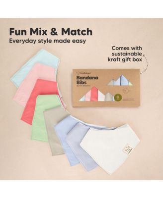 8pk Baby Bandana Bibs, Baby Drool Bibs for Baby Girl, Boy, Baby Bibs for Infant, Newborn