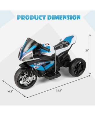 12V Licensed BMW Kids Motorcycle Ride-On Toy for 37-96 Months Old Kids