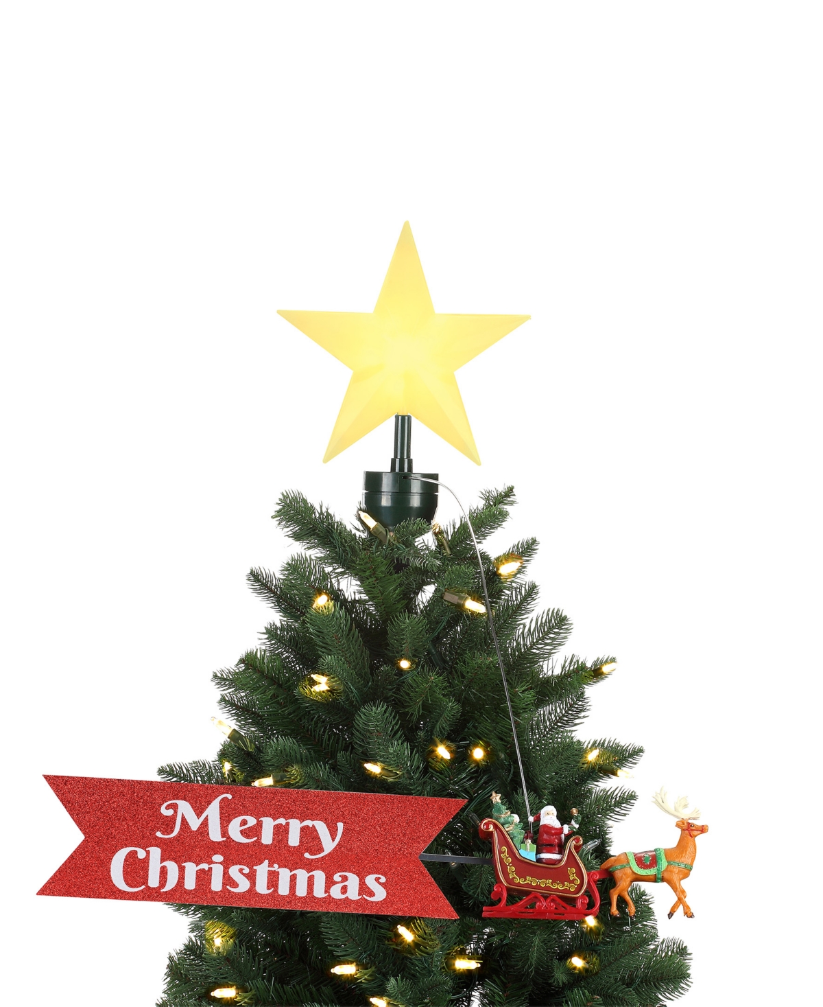 Mr. Christmas Merry Christmas Tree Topper