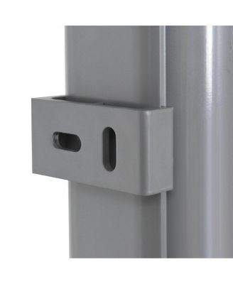 237 x 71 Inch Patio Retractable Double Folding Side Awning Screen Divider